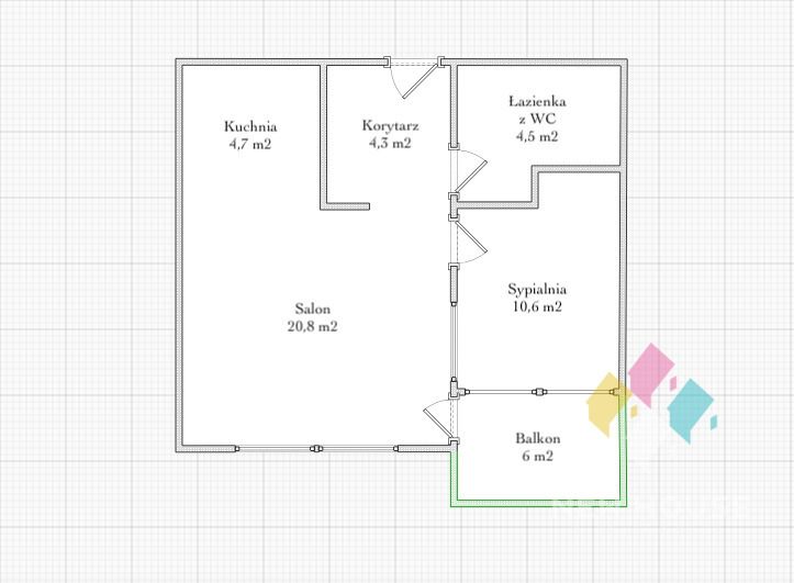 Mieszkanie 2-pokojowe Olsztyn, ul. Grunwaldzka. Zdjęcie 26