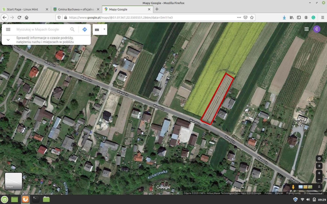 Działka budowlana Bychawa Wandzin, ul. Wandzin. Zdjęcie 2