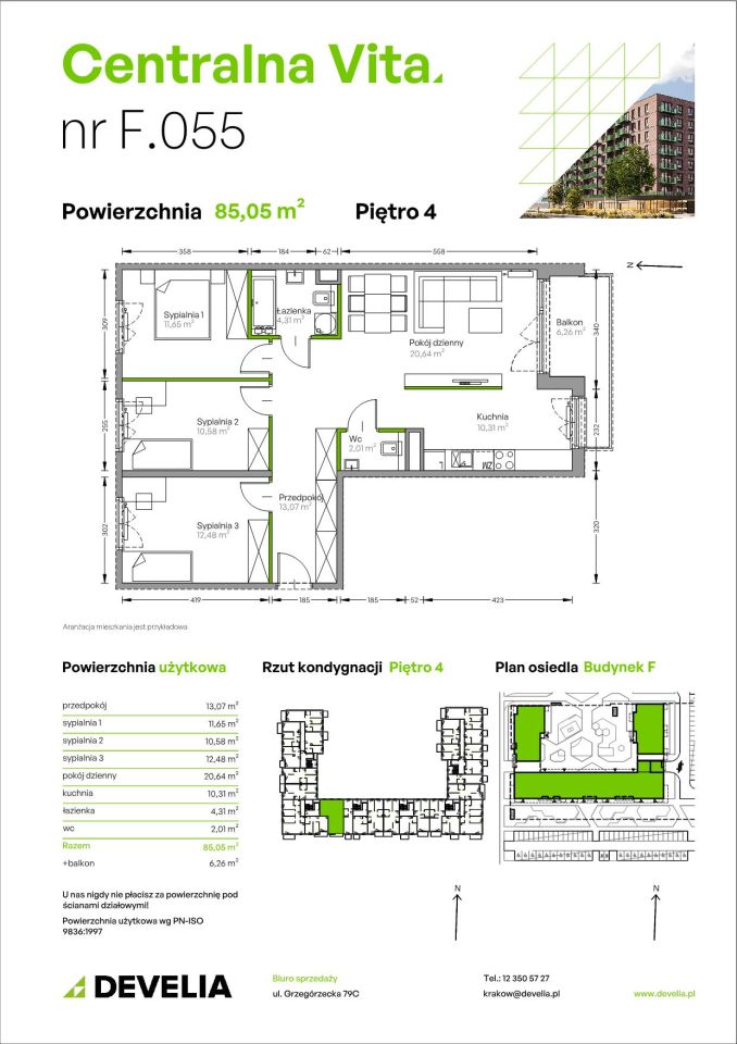 Mieszkanie 4-pokojowe Kraków Czyżyny, ul. Romana Ciesielskiego. Zdjęcie 14