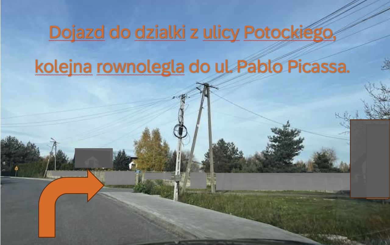 Działka budowlana Budy-Grzybek Kołaczek, ul. Potockiego. Zdjęcie 3