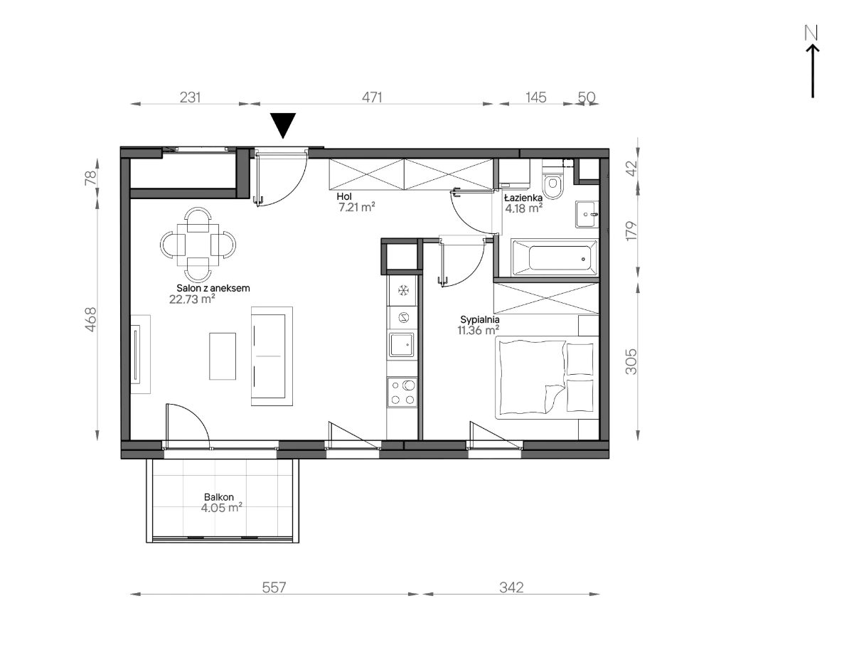 Mieszkanie 2-pokojowe Warszawa Praga-Południe, ul. Podskarbińska. Zdjęcie 7
