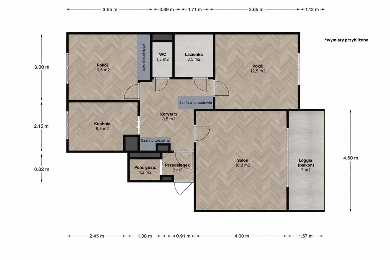 Mieszkanie 3-pokojowe Poznań Dębiec, os. Dębina. Zdjęcie 16