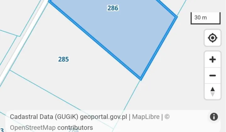 Działka rolna Cichobórz