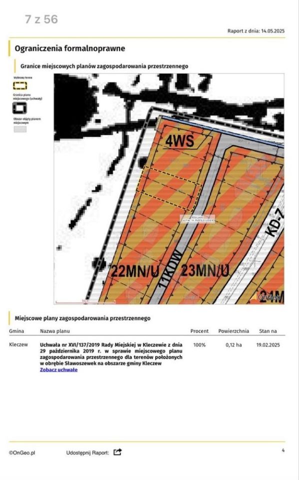 Działka budowlana Sławoszewek. Zdjęcie 6