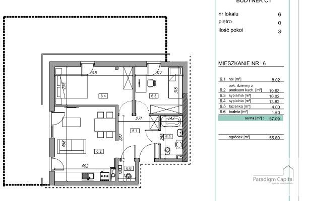Mieszkanie 3-pokojowe Kraków. Zdjęcie 17