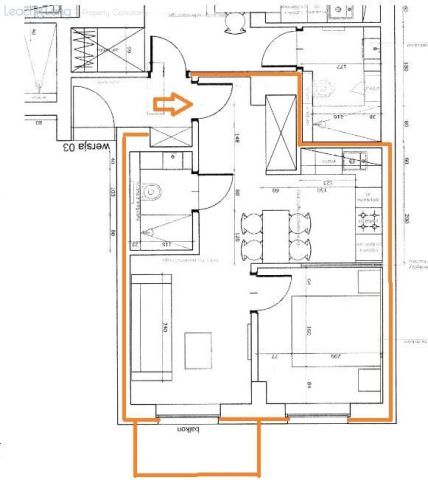 Mieszkanie 2-pokojowe Kraków Stare Miasto, pl. Na Groblach. Zdjęcie 16