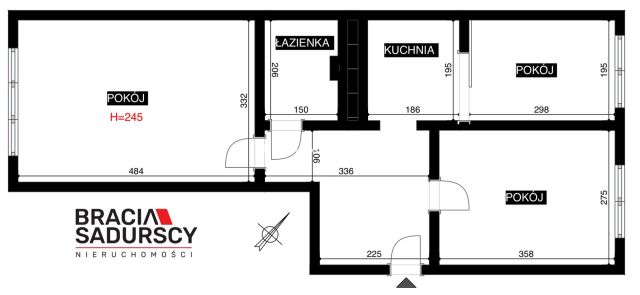 Mieszkanie 2-pokojowe Kraków Bieńczyce, os. Kalinowe. Zdjęcie 3