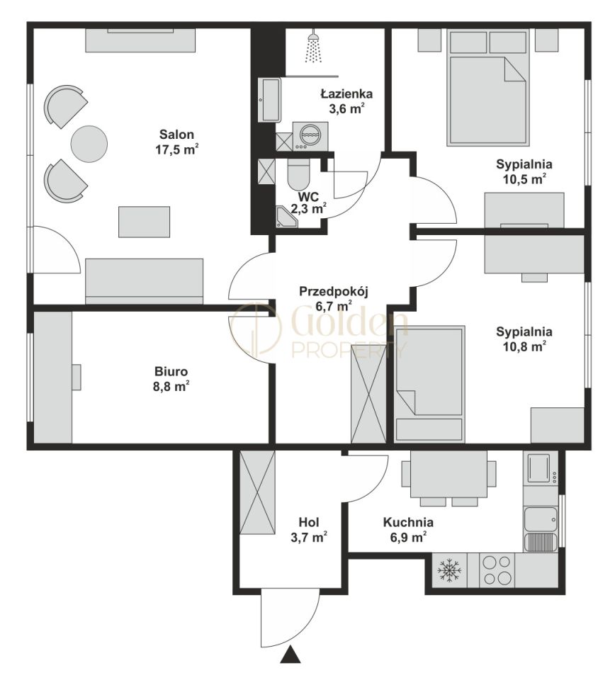 Mieszkanie 4-pokojowe Gdańsk Zaspa, al. Jana Pawła II. Zdjęcie 22