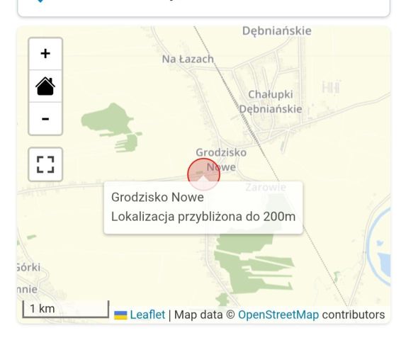 Działka rolno-budowlana Grodzisko Nowe. Zdjęcie 1