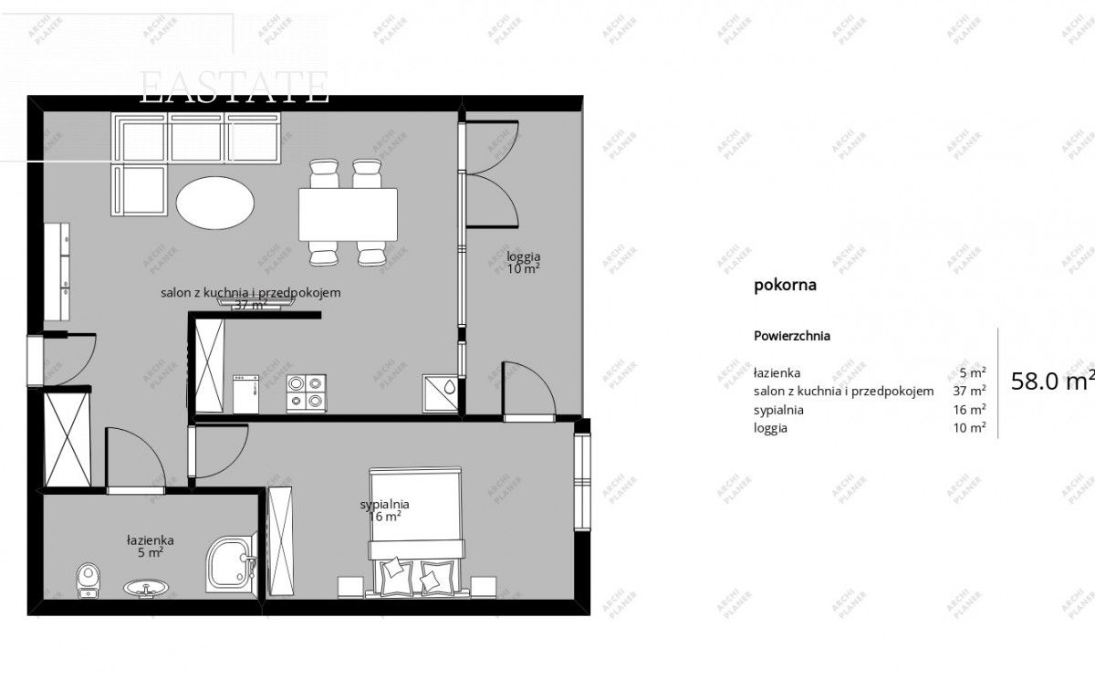 Mieszkanie 2-pokojowe Warszawa Śródmieście, ul. Pokorna