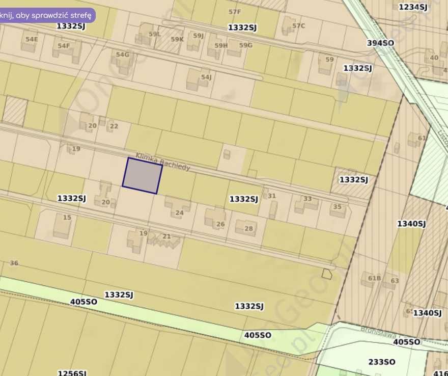 Działka na sprzedaż bez pośredników
ul. Klimka Bachledy
Łódź Widzew