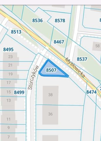 Działka budowlana Czeladź Piaski, ul. Storczyków. Zdjęcie 1