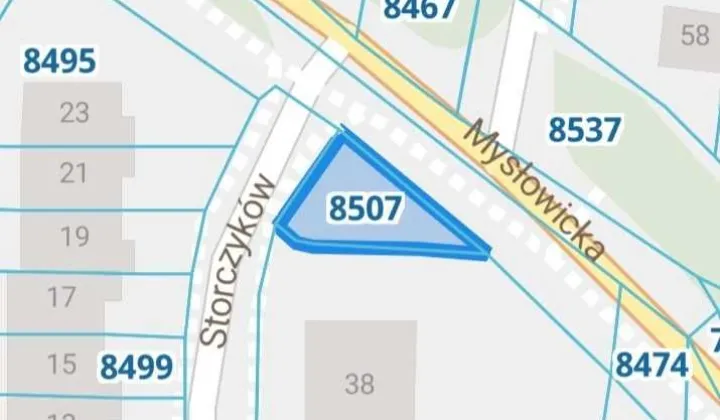 Działka budowlana Czeladź Piaski, ul. Storczyków