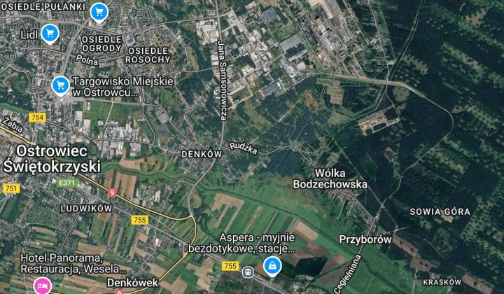 Działka rolno-budowlana Ostrowiec Świętokrzyski Denków, ul. Rudzka