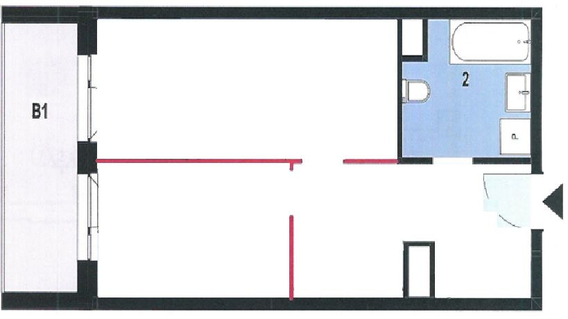 Mieszkanie 2-pokojowe Rzeszów Śródmieście, ul. gen. Mariana Langiewicza