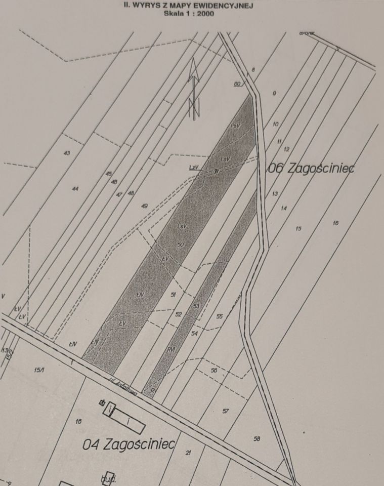 Działka rolna Zagościniec, ul. Asfaltowa. Zdjęcie 3