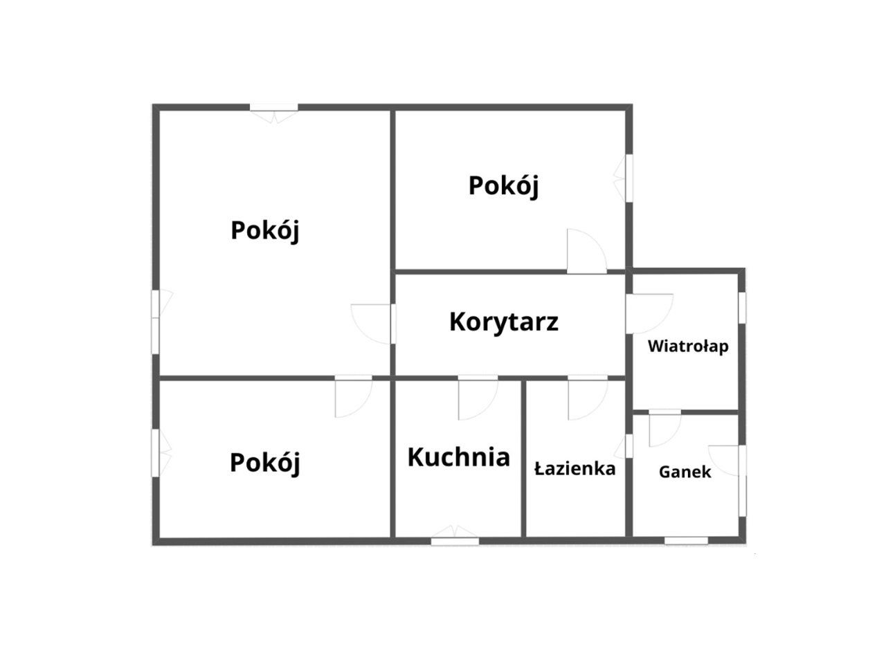 dom wolnostojący, 3 pokoje Żubracze. Zdjęcie 16