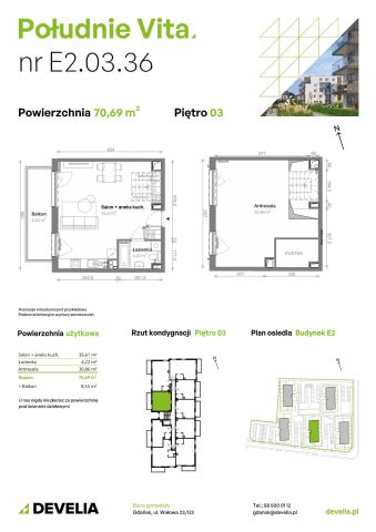 Mieszkanie 3-pokojowe Gdańsk Orunia Górna, ul. Kazimierza Wielkiego. Zdjęcie 7