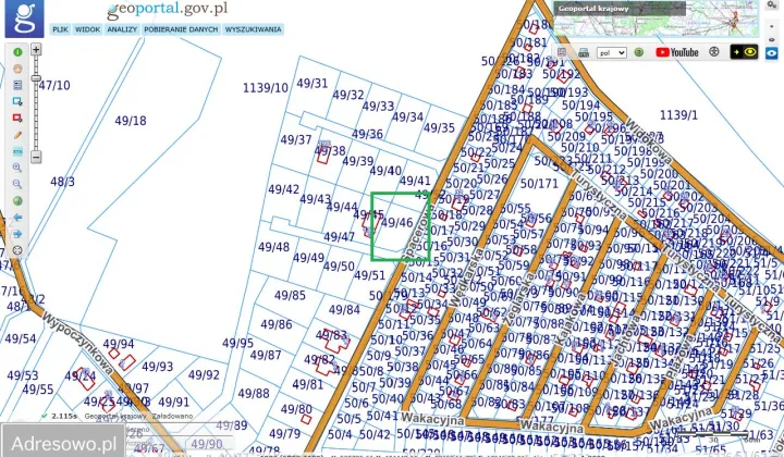 Działka rekreacyjna Kamionki Małe, ul. Spacerowa
