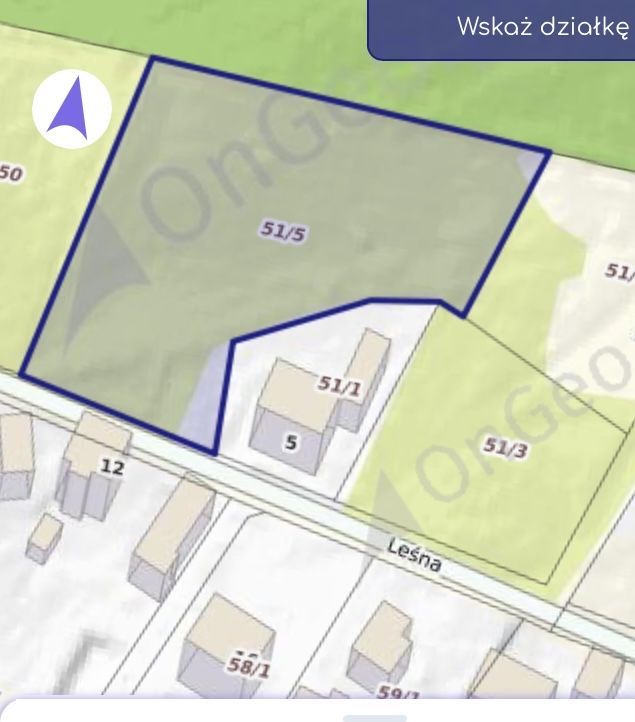 Działka budowlana Łośno, ul. Leśna. Zdjęcie 3