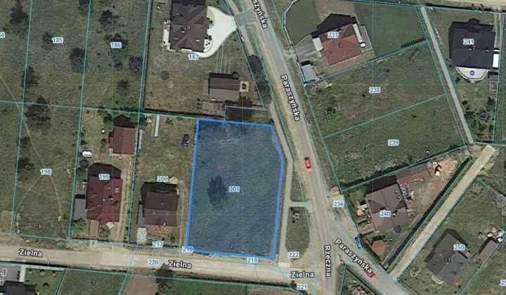 Działka budowlana Bożepole Małe, ul. Paraszyńska