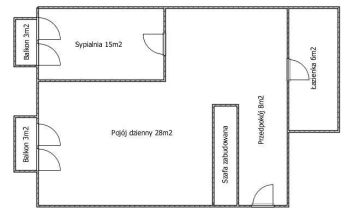 Mieszkanie 2-pokojowe Kraków Stare Miasto, ul. Szlak