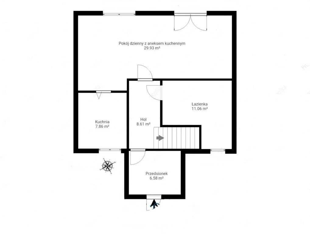 dom wolnostojący, 6 pokoi Klaudyn, ul. Juraty. Zdjęcie 4