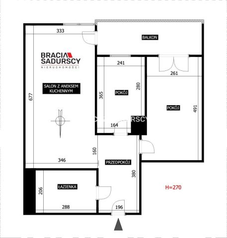 Mieszkanie 3-pokojowe Kraków Grzegórzki, ul. płk. Francesco Nullo. Zdjęcie 3