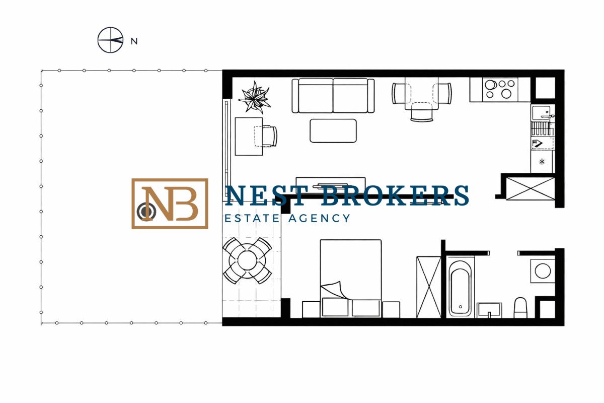 Mieszkanie 2-pokojowe Kraków Górka Narodowa, ul. Stefana Banacha. Zdjęcie 16