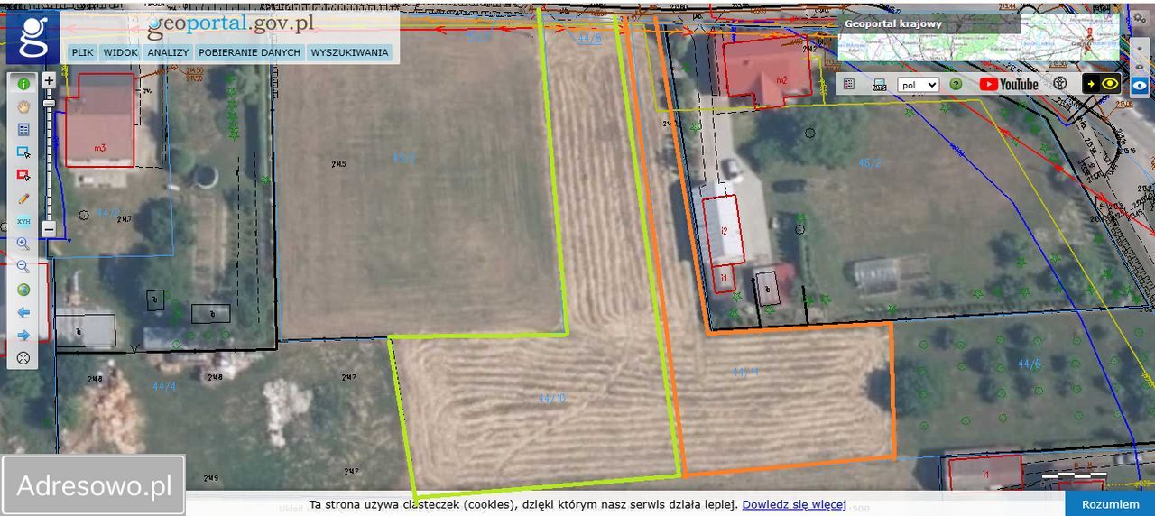 Działka budowlana Biadoliny Szlacheckie. Zdjęcie 2