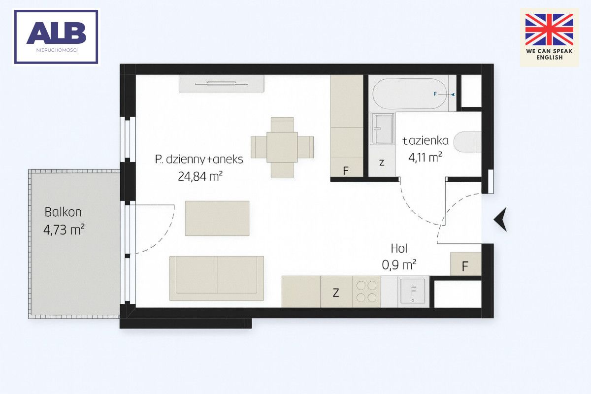 Mieszkanie 1-pokojowe Gdańsk Śródmieście. Zdjęcie 6