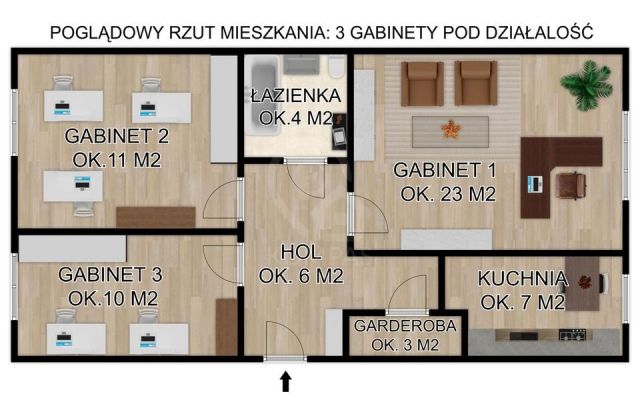 Mieszkanie 3-pokojowe Wrocław Krzyki, ul. Komandorska. Zdjęcie 16