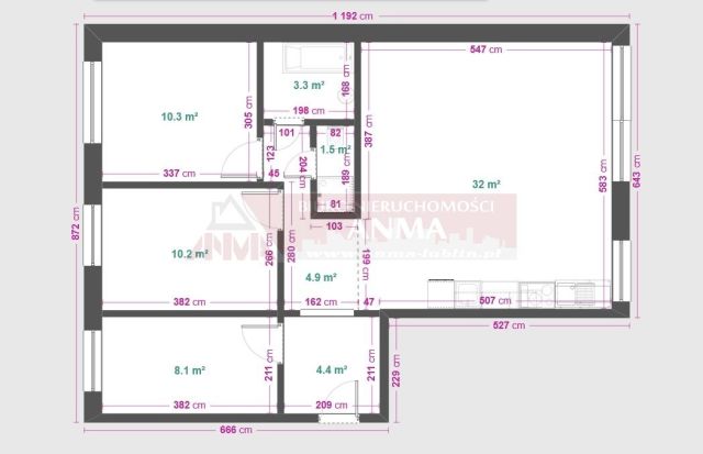 Mieszkanie 4-pokojowe Sosnowiec Pogoń, ul. Będzińska. Zdjęcie 17