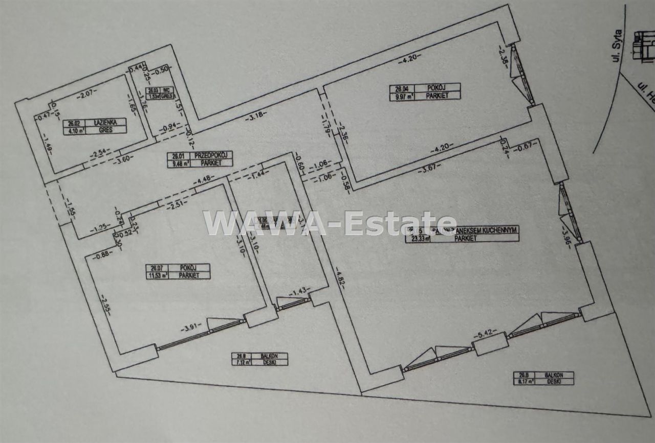 Mieszkanie 3-pokojowe Warszawa Wilanów, ul. Syta. Zdjęcie 19