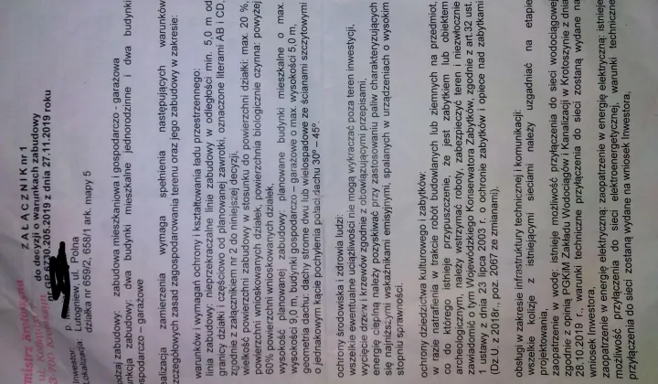 Działka budowlana Lutogniew, ul. Polna