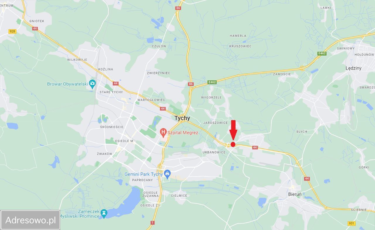 Działka inwestycyjna Tychy, ul. Mysłowicka