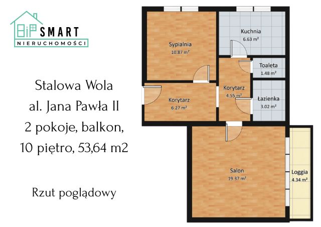 Mieszkanie 2-pokojowe Stalowa Wola, al. Jana Pawła II. Zdjęcie 9