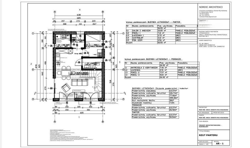 dom wolnostojący, 3 pokoje Zembrzyce. Zdjęcie 22