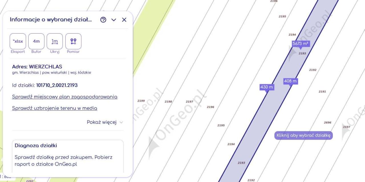 Działka rolno-budowlana Wierzchlas, ul. Leśna. Zdjęcie 3