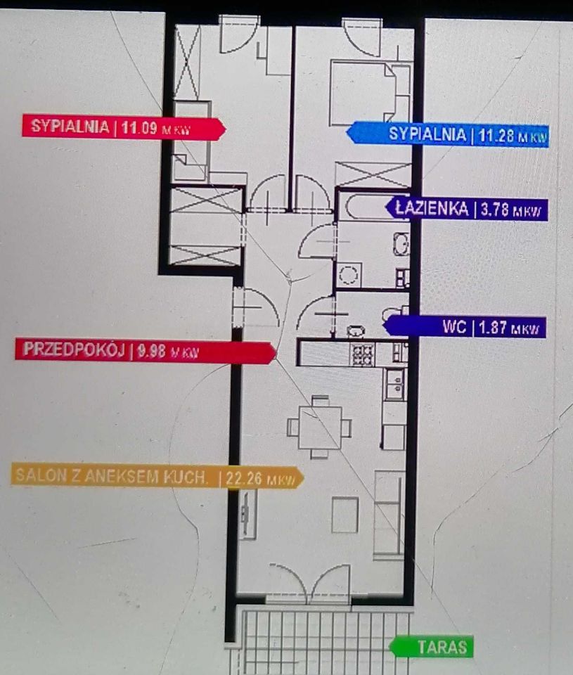 Mieszkanie 3-pokojowe Kiełczów. Zdjęcie 7