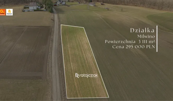 Działka inwestycyjna Milwino, ul. Rolnicza