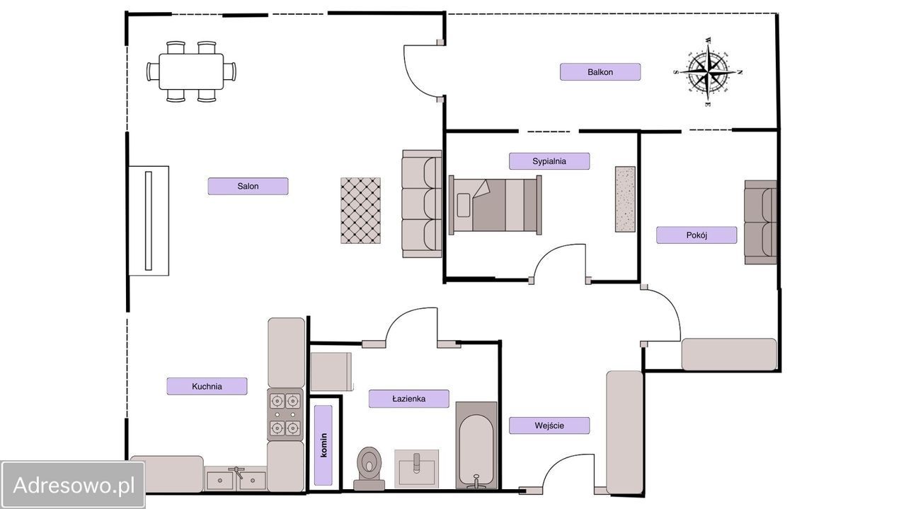 Mieszkanie 3-pokojowe Olsztyn, ul. Leśna. Zdjęcie 10
