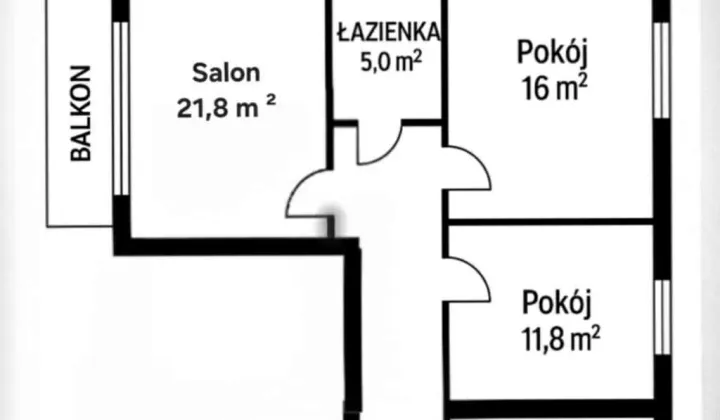 Mieszkanie 3-pokojowe Pisz, ul. Warszawska
