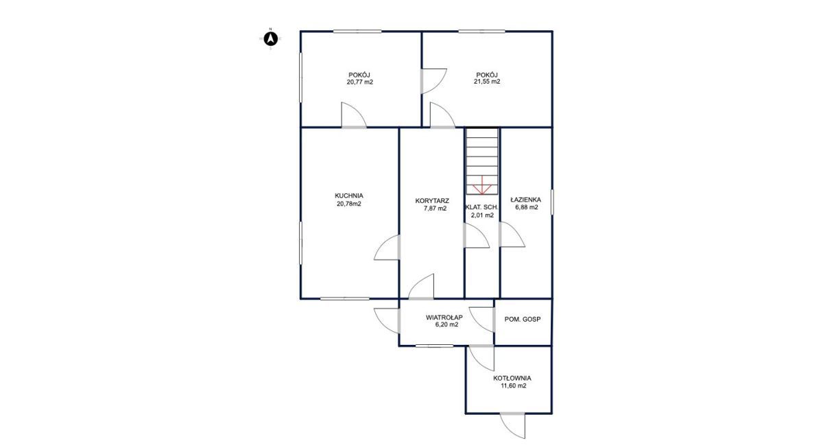 dom wolnostojący, 2 pokoje Ruda Różaniecka. Zdjęcie 16
