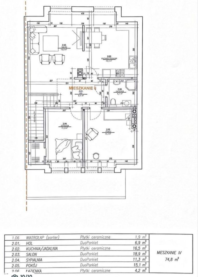 Mieszkanie 4-pokojowe Krotoszyn. Zdjęcie 2