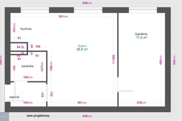 Mieszkanie 2-pokojowe Ruda Śląska, ul. Solidarności. Zdjęcie 8