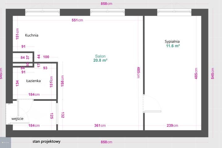 Mieszkanie 2-pokojowe Ruda Śląska, ul. Solidarności. Zdjęcie 8