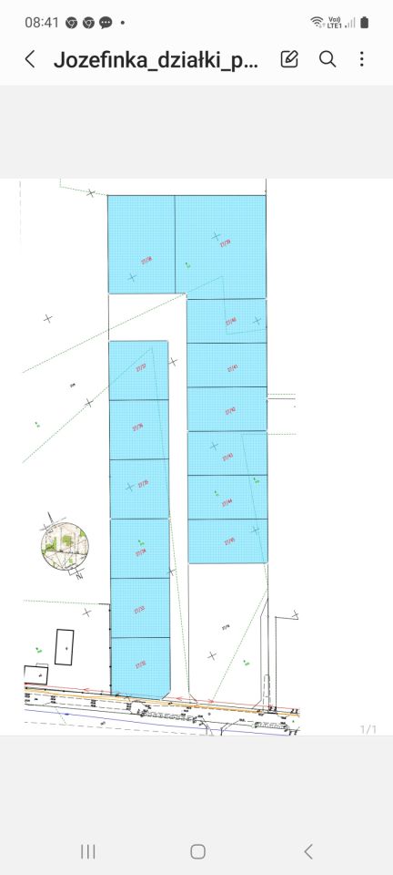 Działka budowlana Józefinka