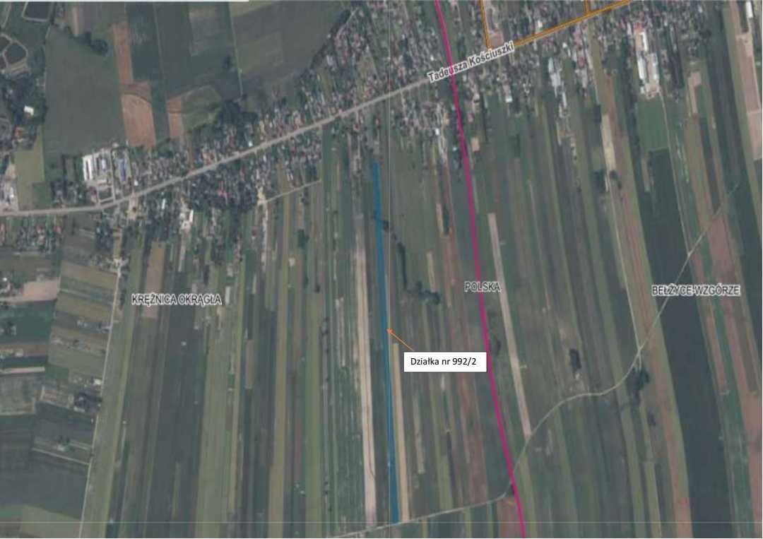 Działka rolna Krężnica Okrągła