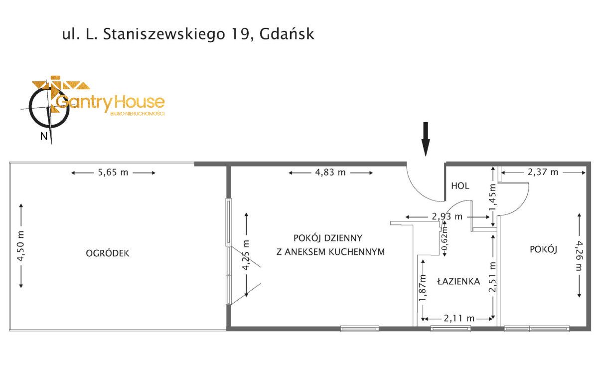 Mieszkanie 2-pokojowe Gdynia Chwarzno-Wiczlino, ul. Leona Staniszewskiego. Zdjęcie 16